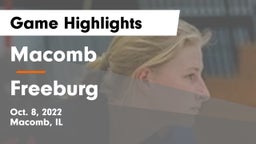 Macomb  vs Freeburg  Game Highlights - Oct. 8, 2022