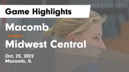 Macomb  vs Midwest Central Game Highlights - Oct. 25, 2022