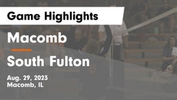 Macomb  vs South Fulton  Game Highlights - Aug. 29, 2023