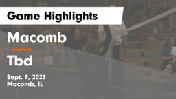 Macomb  vs Tbd Game Highlights - Sept. 9, 2023