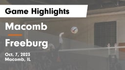 Macomb  vs Freeburg Game Highlights - Oct. 7, 2023