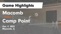 Macomb  vs Camp Point  Game Highlights - Oct. 9, 2023