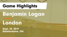 Benjamin Logan  vs London  Game Highlights - Sept. 24, 2019