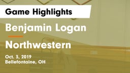 Benjamin Logan  vs Northwestern  Game Highlights - Oct. 3, 2019