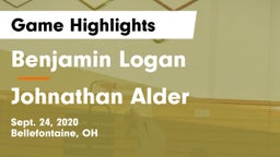 Benjamin Logan  vs Johnathan Alder  Game Highlights - Sept. 24, 2020