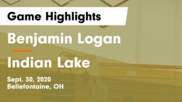 Benjamin Logan  vs Indian Lake  Game Highlights - Sept. 30, 2020