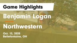 Benjamin Logan  vs Northwestern  Game Highlights - Oct. 13, 2020