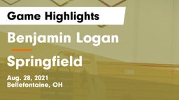 Benjamin Logan  vs Springfield  Game Highlights - Aug. 28, 2021