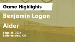 Benjamin Logan  vs Alder  Game Highlights - Sept. 23, 2021