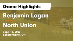 Benjamin Logan  vs North Union Game Highlights - Sept. 13, 2022