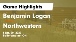 Benjamin Logan  vs Northwestern  Game Highlights - Sept. 20, 2022