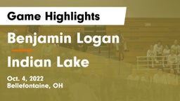 Benjamin Logan  vs Indian Lake  Game Highlights - Oct. 4, 2022