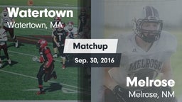 Matchup: Watertown vs. Melrose  2016