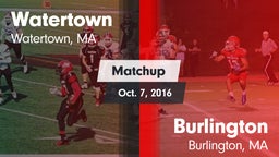 Matchup: Watertown vs. Burlington  2016