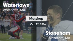 Matchup: Watertown vs. Stoneham  2016