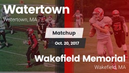 Matchup: Watertown vs. Wakefield Memorial  2016
