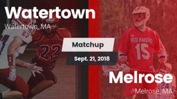 Matchup: Watertown vs. Melrose  2018