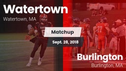 Matchup: Watertown vs. Burlington  2018