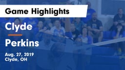Clyde  vs Perkins  Game Highlights - Aug. 27, 2019