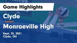 Clyde  vs Monroeville High Game Highlights - Sept. 25, 2021