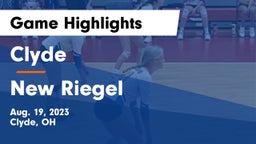 Clyde  vs New Riegel  Game Highlights - Aug. 19, 2023