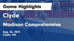 Clyde  vs Madison Comprehensive  Game Highlights - Aug. 26, 2023