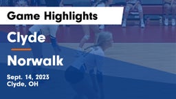 Clyde  vs Norwalk  Game Highlights - Sept. 14, 2023