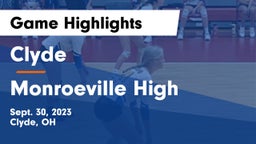 Clyde  vs Monroeville High Game Highlights - Sept. 30, 2023