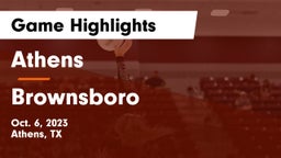 Athens  vs Brownsboro  Game Highlights - Oct. 6, 2023
