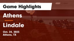 Athens  vs Lindale  Game Highlights - Oct. 24, 2023