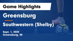 Greensburg  vs Southwestern (Shelby) Game Highlights - Sept. 1, 2020
