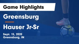 Greensburg  vs Hauser Jr-Sr  Game Highlights - Sept. 15, 2020