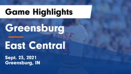 Greensburg  vs East Central  Game Highlights - Sept. 23, 2021