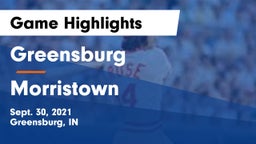 Greensburg  vs Morristown Game Highlights - Sept. 30, 2021