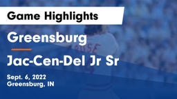 Greensburg  vs Jac-Cen-Del Jr Sr Game Highlights - Sept. 6, 2022