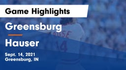 Greensburg  vs Hauser  Game Highlights - Sept. 14, 2021