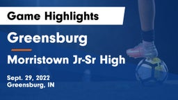 Greensburg  vs Morristown Jr-Sr High Game Highlights - Sept. 29, 2022