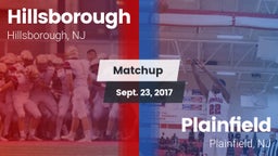 Matchup: Hillsborough vs. Plainfield  2017