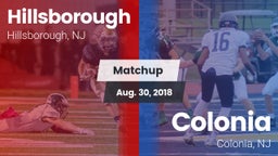 Matchup: Hillsborough vs. Colonia  2018