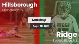 Matchup: Hillsborough vs. Ridge  2018