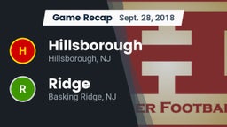 Recap: Hillsborough  vs. Ridge  2018