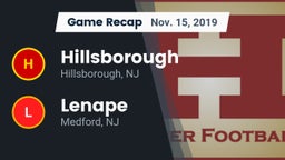 Recap: Hillsborough  vs. Lenape  2019