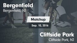 Matchup: Bergenfield vs. Cliffside Park  2016