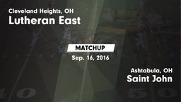 Matchup: Lutheran East vs. Saint John  2016