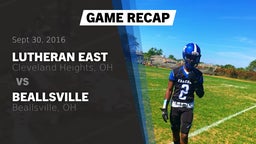 Recap: Lutheran East  vs. Beallsville  2016