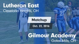 Matchup: Lutheran East vs. Gilmour Academy  2016