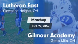 Matchup: Lutheran East vs. Gilmour Academy  2016