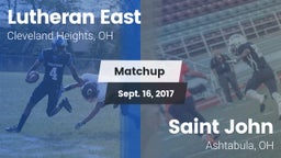 Matchup: Lutheran East vs. Saint John  2017
