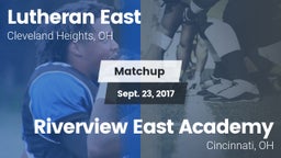 Matchup: Lutheran East vs. Riverview East Academy  2017