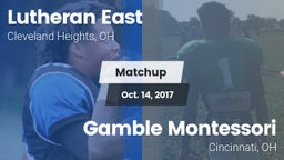 Matchup: Lutheran East vs. Gamble Montessori  2017